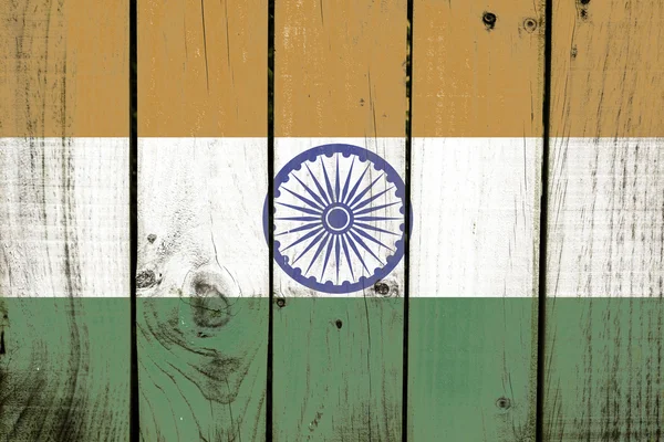 Vlajka Indie na — Stock fotografie