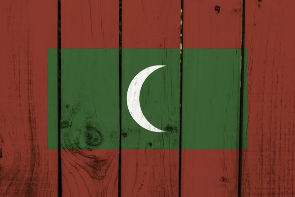 Maldív-szigetek zászló — Stock Fotó