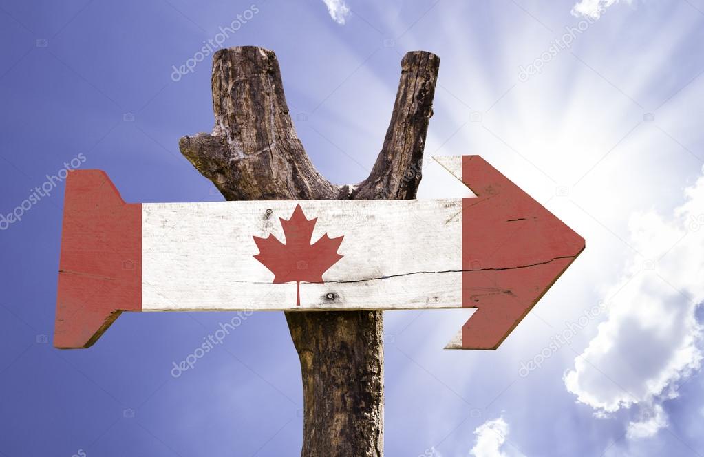 Canada wooden sign