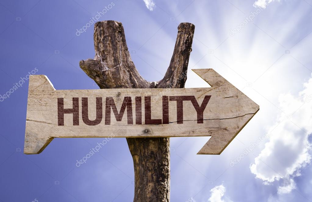 Humility  wooden sign