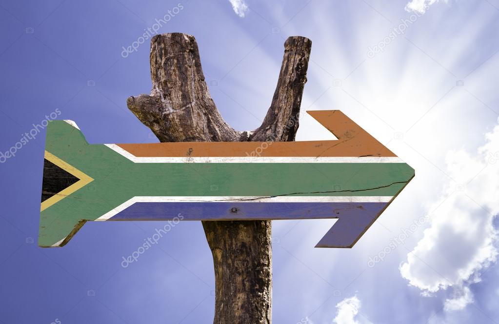 South Africa wooden sign