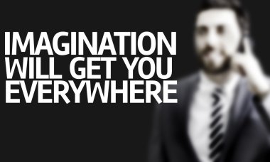 metin hayal gücü olan bir adam iş her yerde sen-ecek almak bir kavram resim