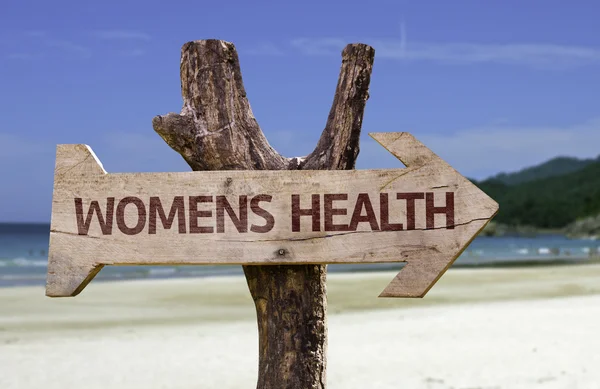 Saúde das mulheres sinal de madeira — Fotografia de Stock