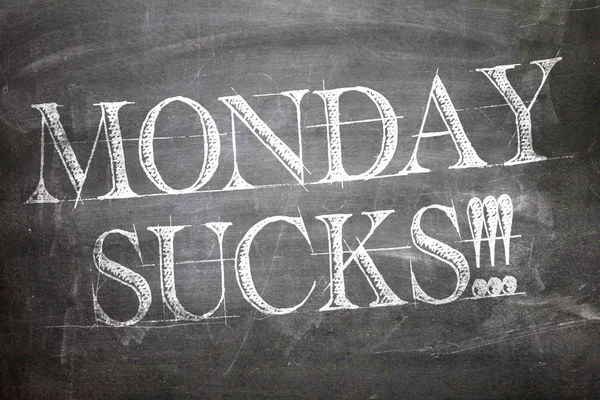 Monday Sucks written on board — Stock Photo, Image