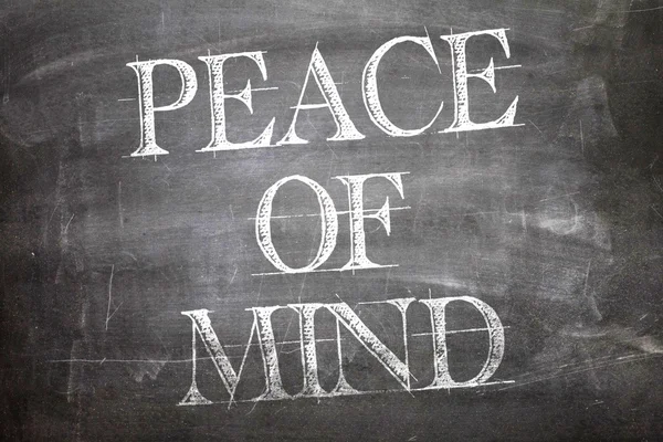 Peace of Mind written on board — Stock Photo, Image