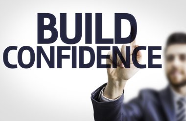 Board with text: Build Confidence clipart