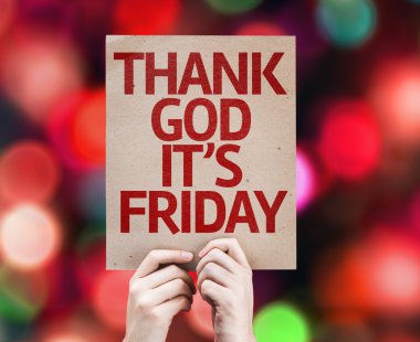 Çok şükür bu renkli arka plan ile Cuma kartı yok