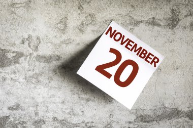 20 Kasım kağıt Not