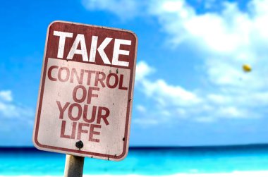 Take Control Of Your Life sign clipart