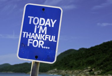 Today I'm Thankful For.. sign clipart
