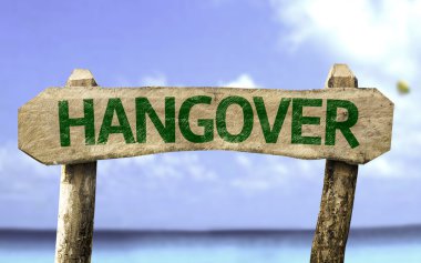 Hangover!!! wooden sign clipart