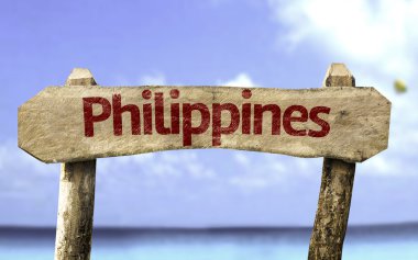 Filipinler ahşap işareti