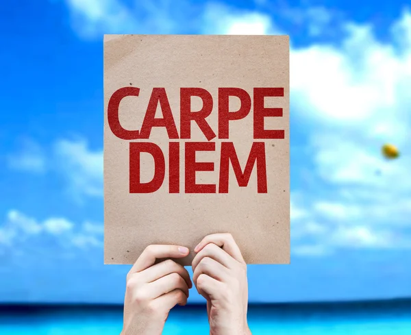 Carpe Diem-kort — Stockfoto