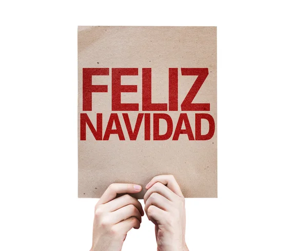 Merry Christmas (In Spanish) card — Stock Photo, Image