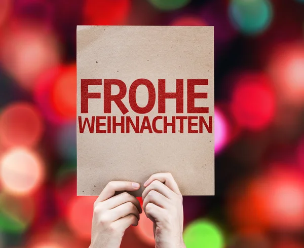 Merry Christmas (In German) card — Stock Photo, Image