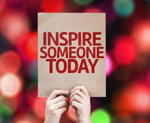 Inspire Someone Today written on colorful background — Stock Photo, Image