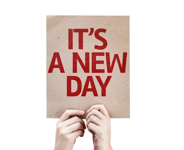 It's a New Day card — Stock Photo, Image