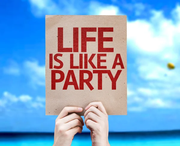 Życie jest jak karta Party — Zdjęcie stockowe