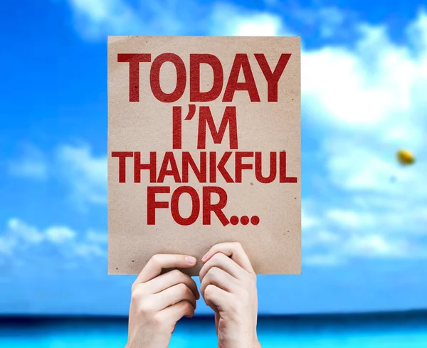 Today I'm Thankful For... card — Stock Photo, Image