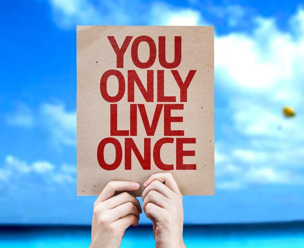 You Only Live Once card — Stock Photo, Image