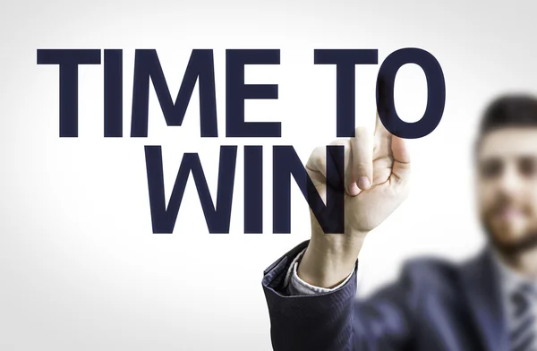 Board with text: Time to Win — Stock Photo, Image