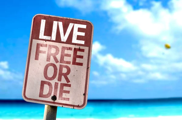 Live Free Or Die teken — Stockfoto