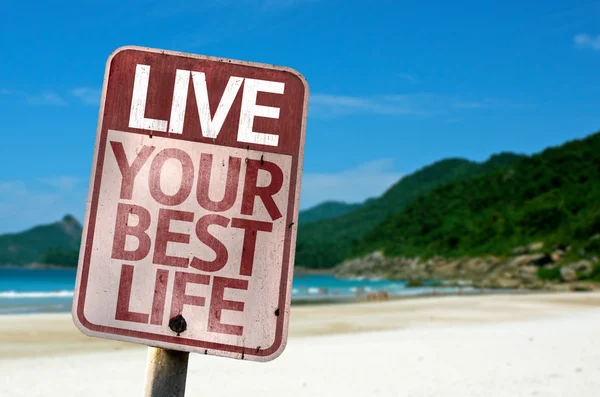 Live Your Best Life teken — Stockfoto