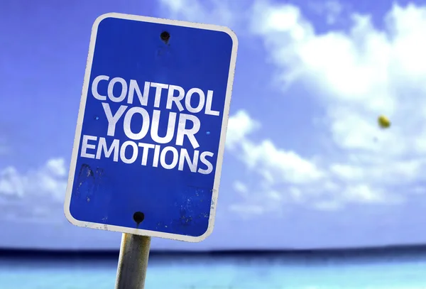 Kontrollera dina känslor logga — Stockfoto