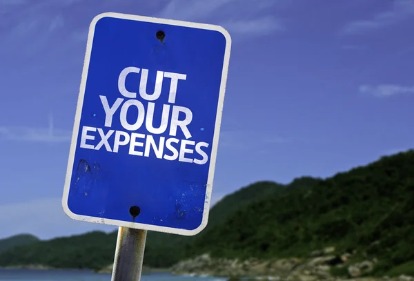 Cut Your Expenses sign — Stock Photo, Image