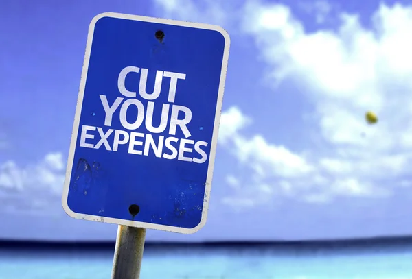 Cut Your Expenses sign — Stock Photo, Image