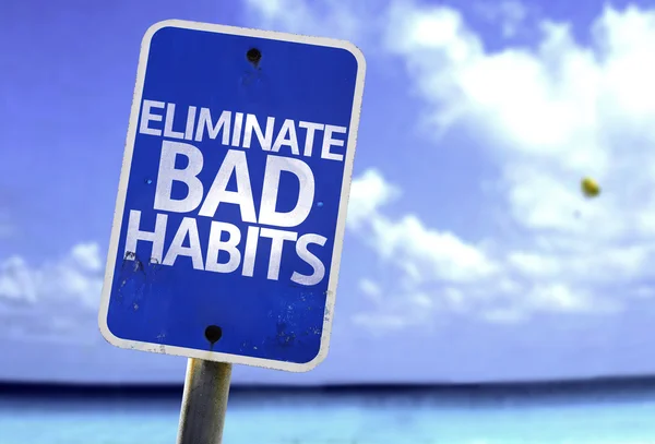 Eliminar el signo de malos hábitos —  Fotos de Stock