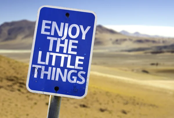 Enjoy the Little Things sign — Stock Photo, Image