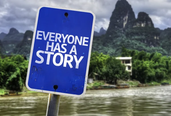 Everyone Has a Story sign — Stock Photo, Image