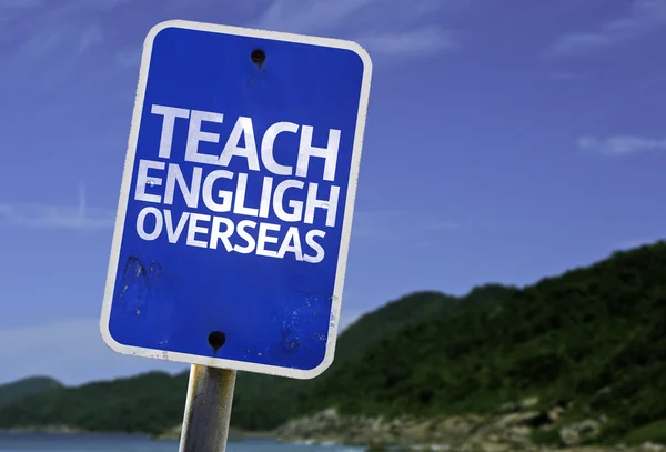 教英语海外标志 — 图库照片