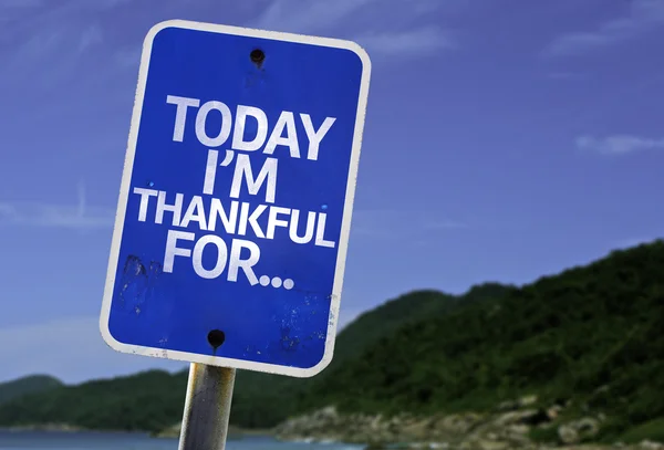 Today I'm Thankful For.. sign — Stock Photo, Image