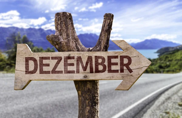 December (In German) sign — Stock Photo, Image