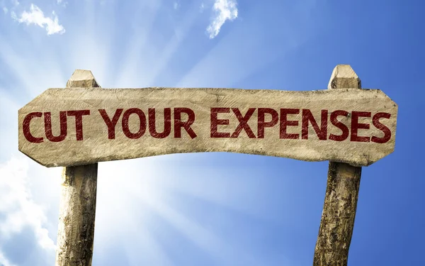 Cut Your Expenses sign — Stock Photo, Image