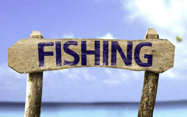Sinal de pesca — Fotografia de Stock