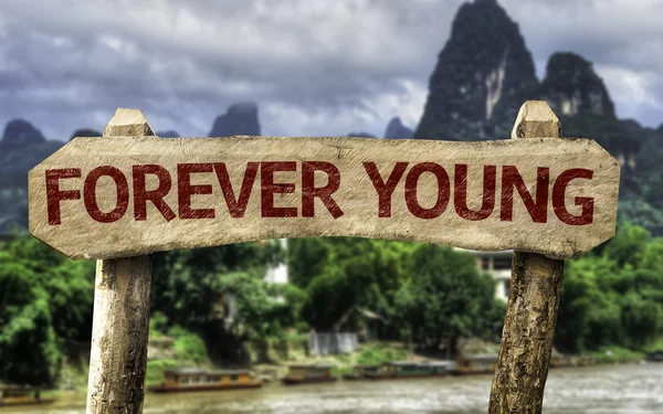 Signo para siempre joven — Foto de Stock