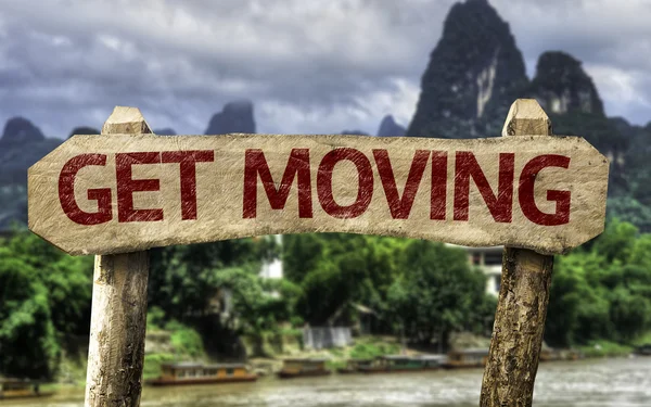 Get Moving sign — Stock Photo, Image