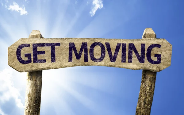 Get Moving sign — Stock Photo, Image