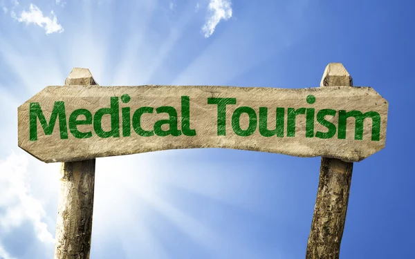 Sinal de turismo médico — Fotografia de Stock