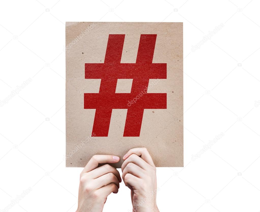 Hashtag Icon card