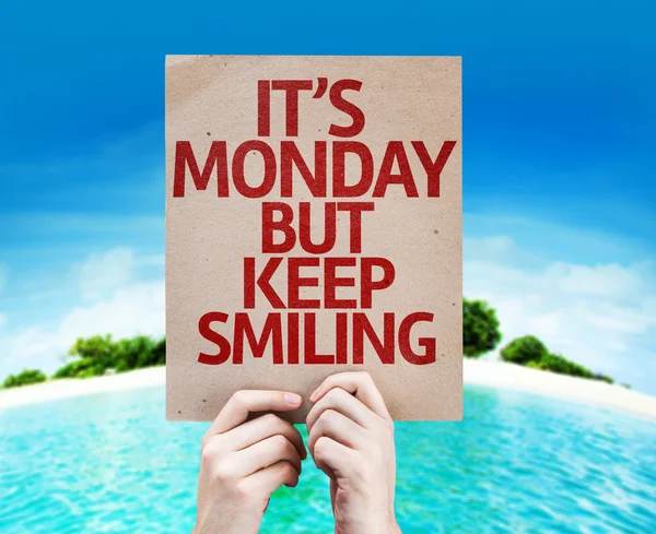 It's Monday But Keep Smiling card — Stock Photo, Image