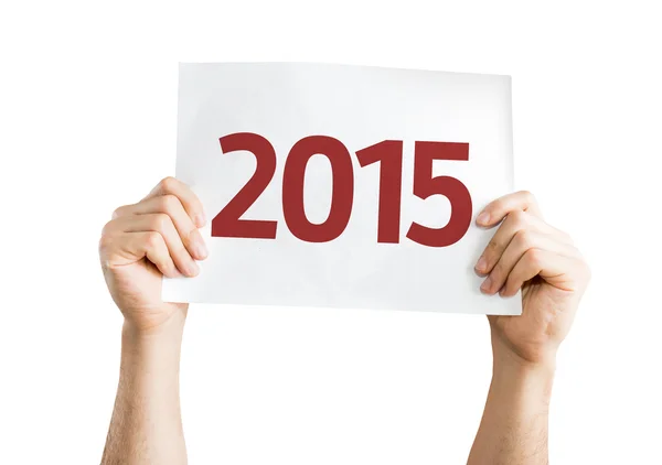 2015 kaart geïsoleerd op witte achtergrond — Stockfoto