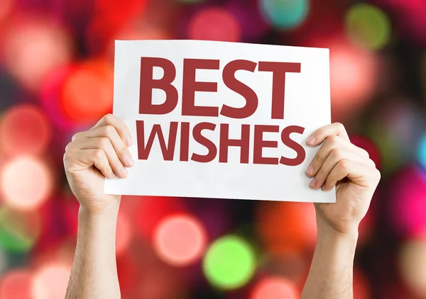 Best Wishes card — Stock Photo, Image