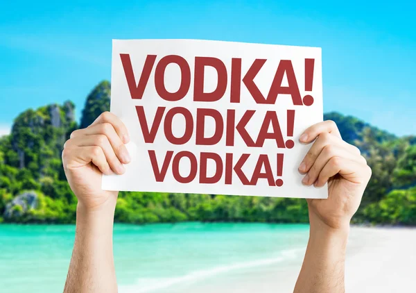 ¡Vodka! ¡Vodka! ¡Vodka! tarjeta —  Fotos de Stock