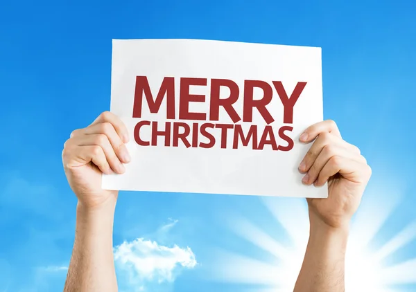 Merry Christmas card with a beautiful day — Stock Photo, Image