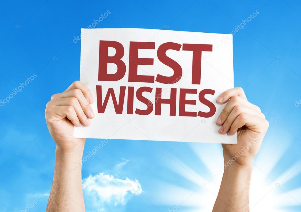 Best Wishes card with a beautiful day