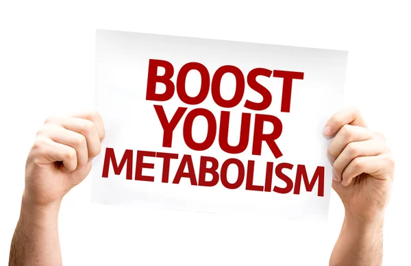 Öka din Metabolism kort — Stockfoto